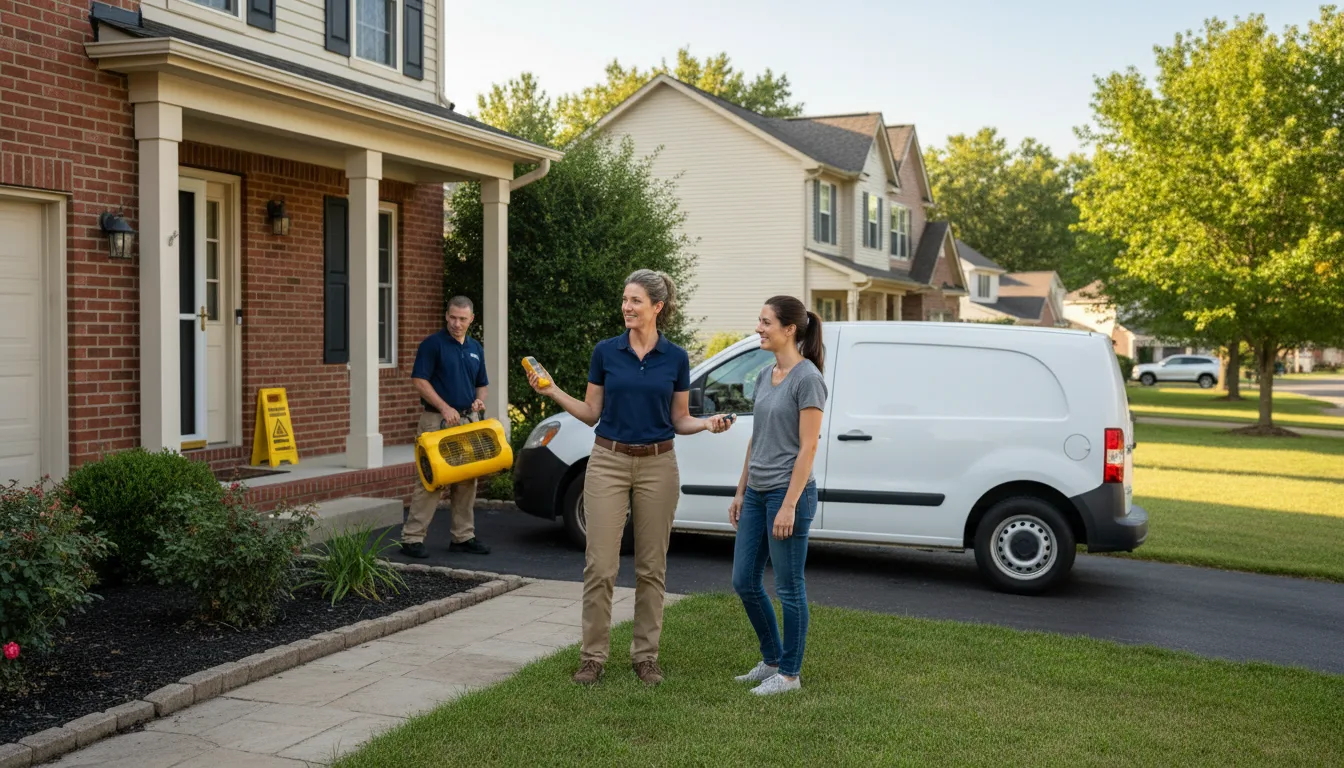 Water restoration image for Dehumidification And Cleanup Services in Rossville, IN